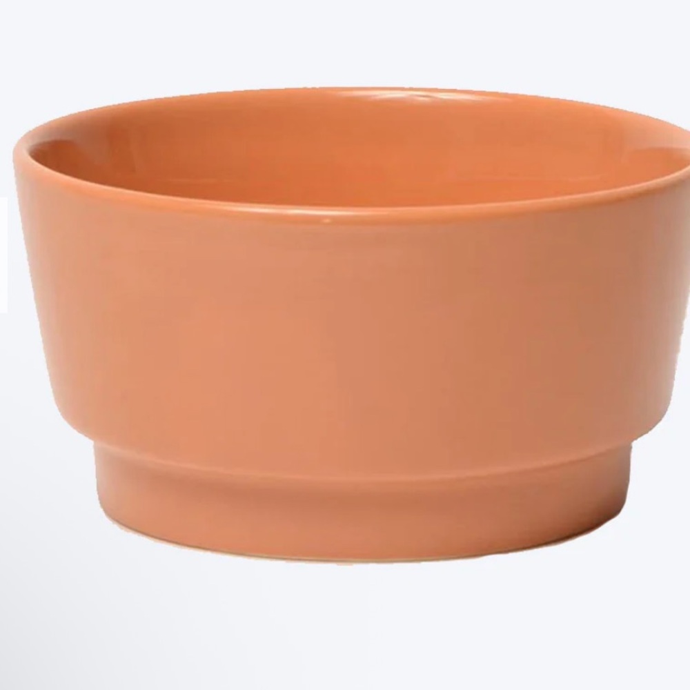 GLOSS CERAMIC Dog BOWL by Waggo, large, dolphin color